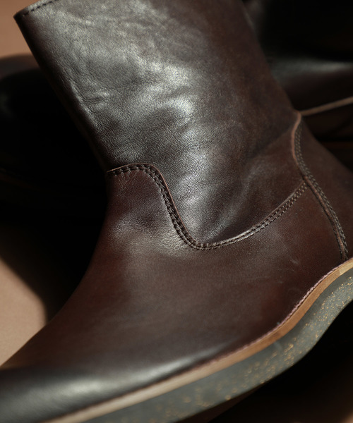 PADRONE(パドローネ)の「【PADRONE】BACK ZIP BOOTS WATER PROOF/PU7885-1116-16D(ブーツ・メンズ・ダークブラウン・40)」の11枚目の写真