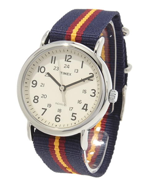 TIMEX(タイメックス)の「WEEKENDER FULLSIZE TSP234,235,236【MENS】(アナログ腕時計・メンズ・バーガンディー/ブルー系その他/オリーブ・FREE)」の1枚目の写真