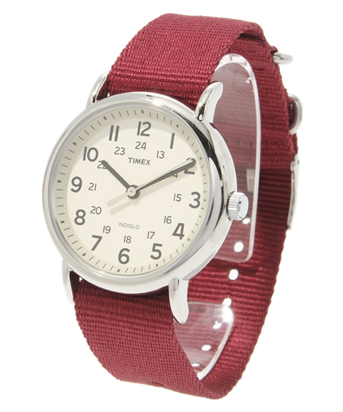 TIMEX(タイメックス)の「WEEKENDER FULLSIZE TSP234,235,236【MENS】(アナログ腕時計・メンズ・バーガンディー/ブルー系その他/オリーブ・FREE)」の3枚目の写真