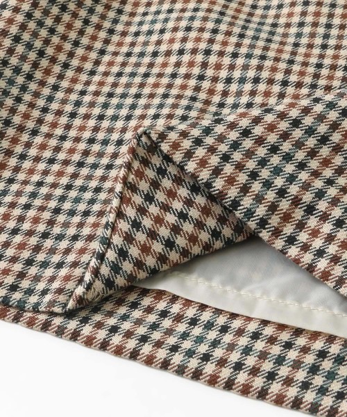 ITEMS URBANRESEARCH（アイテムズ アーバンリサーチ）の「ラップタイトチェックスカート（スカート・レディース・チャコールグレー/ブラウン・FREE）」の14枚目の写真