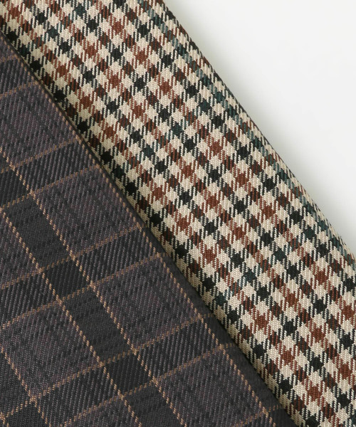 ITEMS URBANRESEARCH（アイテムズ アーバンリサーチ）の「ラップタイトチェックスカート（スカート・レディース・チャコールグレー/ブラウン・FREE）」の16枚目の写真