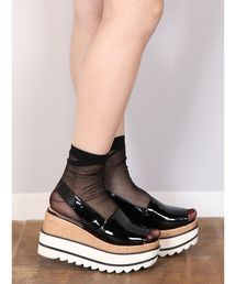 dazzlin | 【C】エナメル厚底サンダル(サンダル)