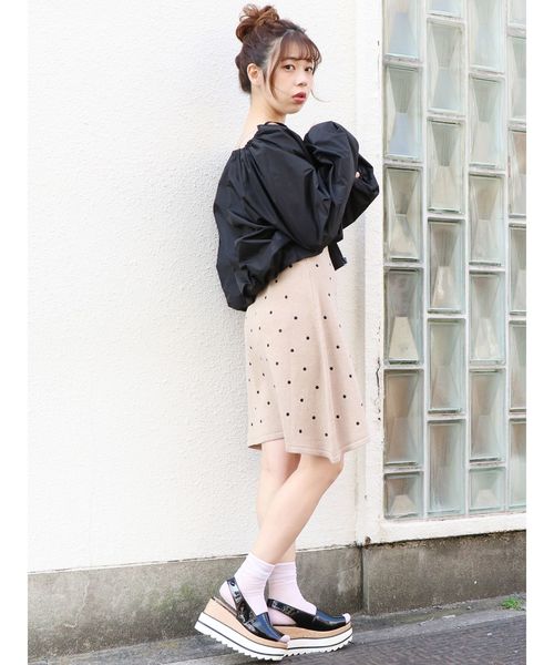 dazzlin（ダズリン）の「エナメル厚底サンダル（サンダル・レディース・アイボリー/ブラック/ピンク・SMALL/MEDIUM/LARGE）」の14枚目の写真