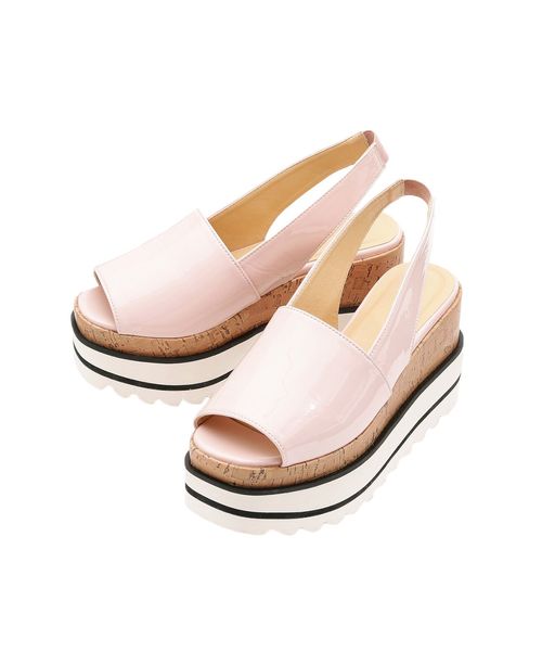 dazzlin（ダズリン）の「エナメル厚底サンダル（サンダル・レディース・アイボリー/ブラック/ピンク・SMALL/MEDIUM/LARGE）」の21枚目の写真