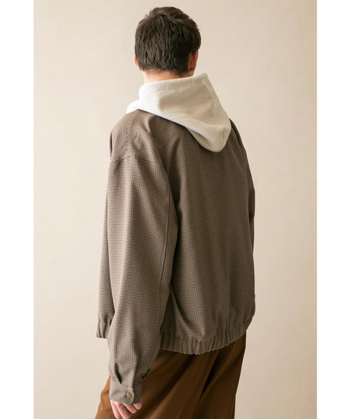 MONKEY TIME(モンキータイム)の「<monkey time> PE GUNCLUB CHECK ZIP BLOUSON/ブルゾン(ブルゾン・メンズ・ブラウン・SMALL/MEDIUM/LARGE/X-LARGE)」の9枚目の写真