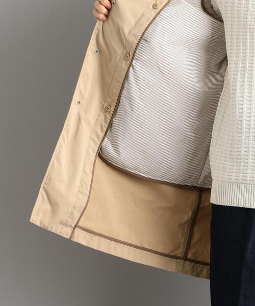 green label relaxing（グリーンレーベルリラクシング）の「NM シンダウン 撥水 ステンカラーコート ＜取り外しライナー付き＞ ◆（ステンカラーコート・メンズ・ベージュ/コバルトブルー/ネイビー・LARGE/SMALL/MEDIUM/X-LARGE）」の12枚目の写真