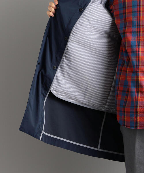 green label relaxing（グリーンレーベルリラクシング）の「NM シンダウン 撥水 ステンカラーコート ＜取り外しライナー付き＞（ステンカラーコート・メンズ・ベージュ/ネイビー/コバルトブルー・LARGE/X-LARGE/SMALL/MEDIUM）」の15枚目の写真