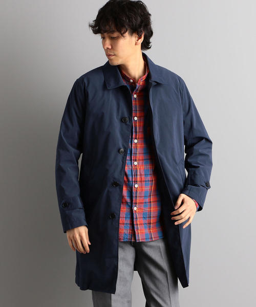 green label relaxing（グリーンレーベルリラクシング）の「NM シンダウン 撥水 ステンカラーコート ＜取り外しライナー付き＞（ステンカラーコート・メンズ・ベージュ/ネイビー/コバルトブルー・LARGE/X-LARGE/SMALL/MEDIUM）」の9枚目の写真