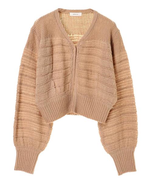 ・WEARS 手編み風ボリュームスリーブカーディガン ・WEARS 手編み風ボリュームスリーブカーディガン