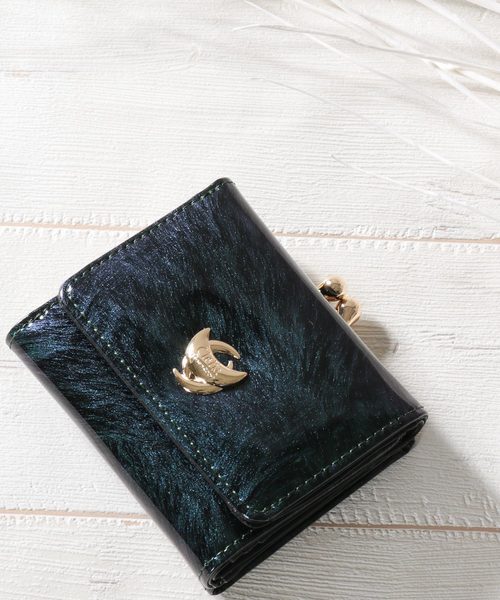 Clelia(クレリア)の「エナメルラメ加工がま口×フラップ三つ折りミニ財布(財布・レディース・ブルー/グリーン・ONE SIZE)」の15枚目の写真