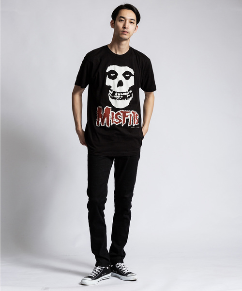 MISFITS（ミスフィッツ）の「Misfits FIEND SKULL RED ROGO TEE（Tシャツ/カットソー・メンズ・ブラック・M/L/XL）」の8枚目の写真