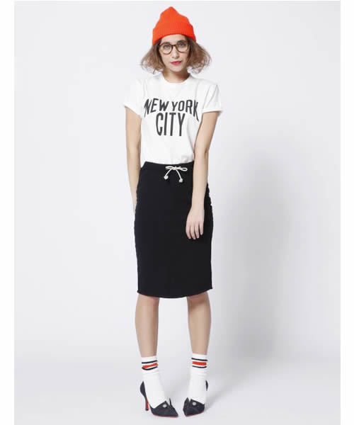 SEA（シー）の「NEWYORK CITY クルーネックTEE（Tシャツ/カットソー・レディース・ホワイト/グレー/ネイビー・FREE）」の2枚目の写真