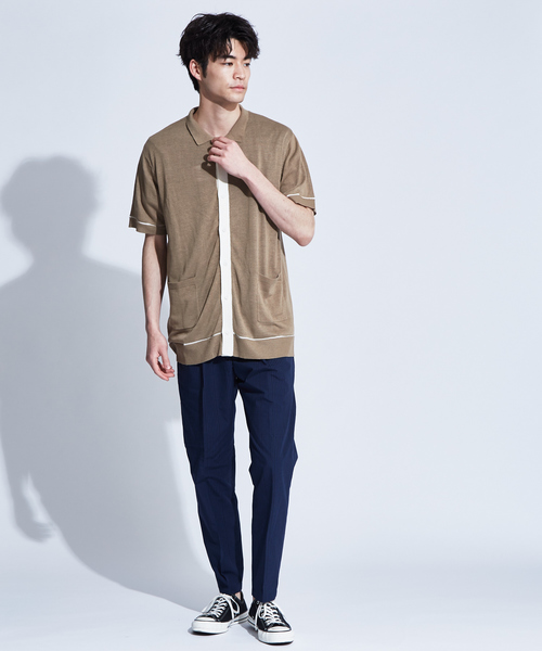 ABAHOUSE（アバハウス）の「【WEB別注】ニット シャツ カーディガン（ニット/セーター・メンズ・グレー/ブラック/ベージュ・46/48）」の14枚目の写真