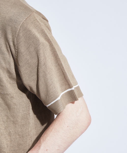 ABAHOUSE（アバハウス）の「【WEB別注】ニット シャツ カーディガン（ニット/セーター・メンズ・グレー/ブラック/ベージュ・46/48）」の16枚目の写真