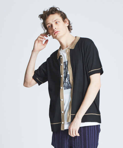 ABAHOUSE（アバハウス）の「【WEB別注】ニット シャツ カーディガン（ニット/セーター・メンズ・グレー/ブラック/ベージュ・46/48）」の19枚目の写真