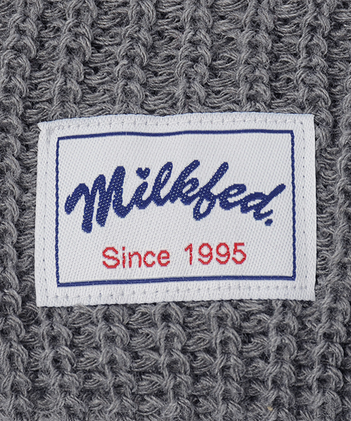 MILKFED.（ミルクフェド）の「BASIC KNITTED CAP　（ニットキャップ/無地）（ニットキャップ/ビーニー・レディース・ブラック/グレー/レッド/ブルー/ネイビー・ONE SIZE）」の7枚目の写真