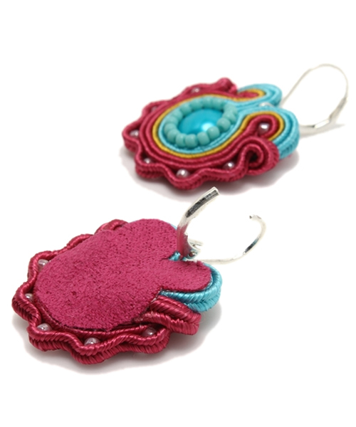 BEAMS BOY(ビームスボーイ)の「◎MINT ESSENCE / HAND EMBRO ピアス(ピアス(両耳用)・レディース・ホワイト/ピンク/オレンジ/ブルー・ONE SIZE)」の5枚目の写真