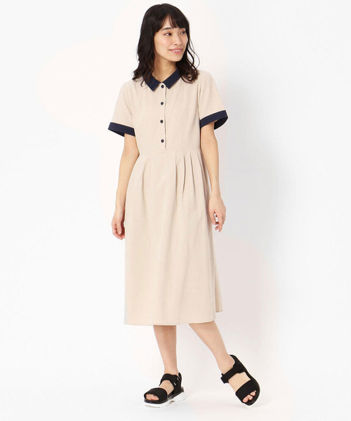 国内正規品 開襟半袖ワンピース 好評につき延長