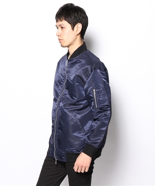 WHO'S WHO gallery（フーズフーギャラリー）の「【WEB限定価格】BIG MA-1（ブルゾン・メンズ・カーキ/ネイビー・FREE）」の12枚目の写真