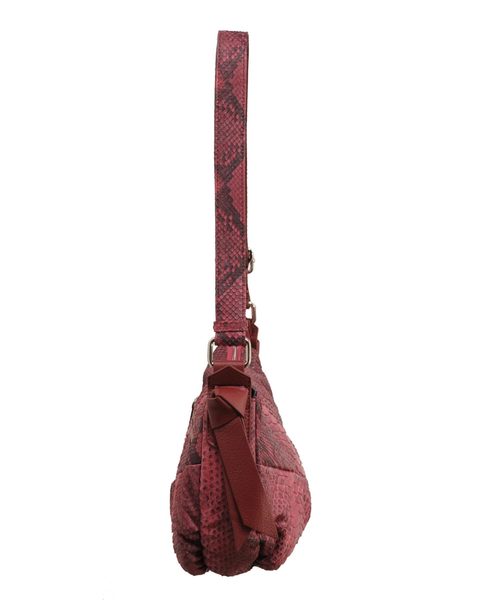 sankyo shokai(サンキョウショウカイ)の「ダイヤモンドパイソンレザーショルダーバッグ(ショルダーバッグ・レディース・ダークブラウン/ワインレッド/ピンクベージュ・FREE)」の5枚目の写真