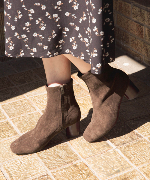 GLOBAL WORK（グローバルワーク）の「らくっションストレッチブーツ/847951（ブーツ・レディース・ブラック/ベージュ/オフホワイト/ブラック系その他/ダークブラウン・SMALL/MEDIUM/LARGE）」の4枚目の写真