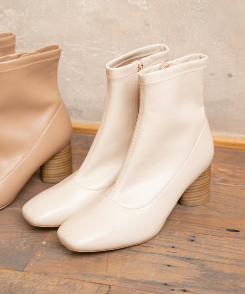 GLOBAL WORK（グローバルワーク）の「らくっションストレッチブーツ/847951（ブーツ・レディース・ブラック/ベージュ/オフホワイト/ブラック系その他/ダークブラウン・SMALL/MEDIUM/LARGE）」の2枚目の写真