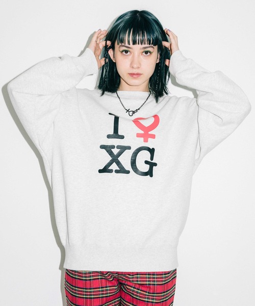 X-girl（エックスガール）の「FEMINISM CREW SWEAT TOP（スウェット 