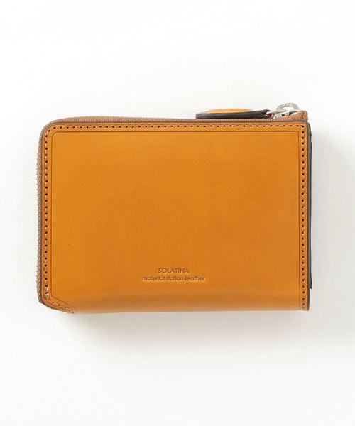 Solatina パスケース付き 財布 Greg L字ファスナーミドルウォレット セール ソラチナ L字ファスナーミドルウォレット Solatina ソラチナ のファッション ソラチナ イタリアンレザー レビューを書けば送料当店負担 の 財布