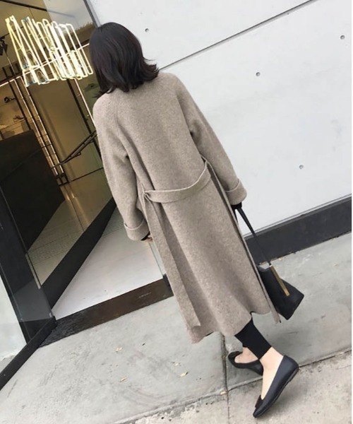 MAISON DE THERESE（メゾン ド テレーズ）の「あったかロングカーディガン（カーディガン/ボレロ・レディース・ブラック/グレー/アイボリー/ブラウン系その他/モカ/ブラウン・FREE）」の13枚目の写真