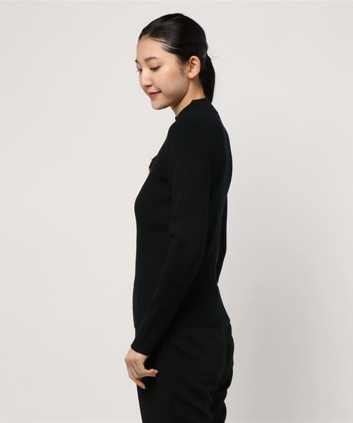 PAGEBOY（ページボーイ）の「リブハイネックタイトプルオーバー（ニット/セーター・レディース・ホワイト/ブラック/ブラウン/ブルー・FREE）」の5枚目の写真