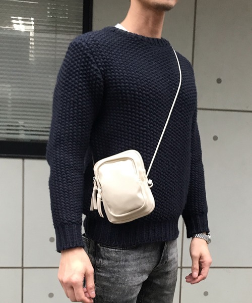 CURI BISCUI（キュリ　ビスキュイ）の「＜2020年春夏の新作＞スムース 合皮 ミニショルダーバッグ（ショルダーバッグ・レディース・ブラック/ブラウン/ブルー/アイボリー・FREE）」の17枚目の写真