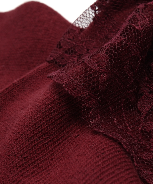 WEGO（ウィゴー）の「WEGO/レースソックス（ソックス/靴下・レディース・ホワイト/ブラック/ライトパープル/ワイン・FREE）」の7枚目の写真