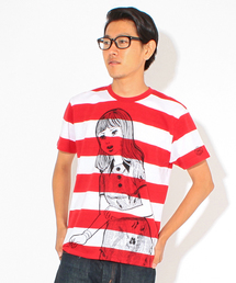 mmts | ＜メンズ＞楳図かずお×mmts / “おろち” RED(Tシャツ/カットソー)