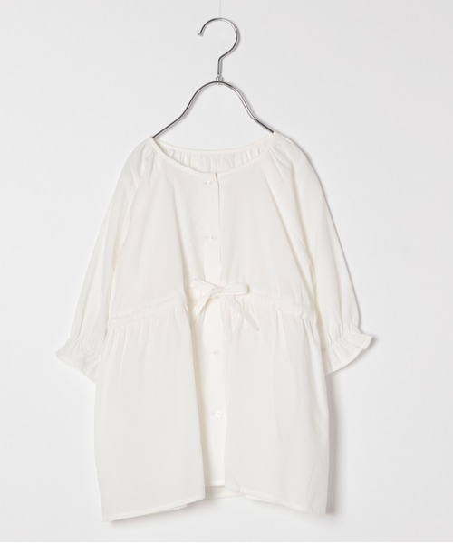 GLOBAL WORK（グローバルワーク）の「【キッズ】ギャザー前開きチュニック/864910（シャツ/ブラウス・キッズ・ホワイト/ベージュ・110cm/100cm/120cm/140cm/130cm）」の8枚目の写真