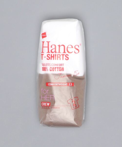 HANES(ヘインズ)の「【HANES/ヘインズ】JAPAN FITクルー2Pアソート HW5320 無地 Tシャツ 白黒の2枚セット(Tシャツ/カットソー・レディース・その他1/その他3/その他4/その他5/その他6/その他8/その他7/その他9・MEDIUM/LARGE)」の2枚目の写真