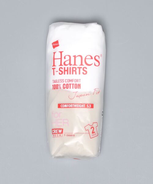 HANES(ヘインズ)の「【HANES/ヘインズ】JAPAN FITクルー2Pアソート HW5320 無地 Tシャツ 白黒の2枚セット(Tシャツ/カットソー・レディース・その他1/その他3/その他4/その他5/その他6/その他8/その他7/その他9・MEDIUM/LARGE)」の5枚目の写真