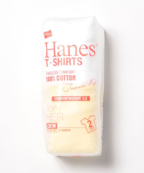 HANES(ヘインズ)の「【HANES/ヘインズ】JAPAN FITクルー2Pアソート HW5320 無地 Tシャツ 白黒の2枚セット(Tシャツ/カットソー・レディース・その他1/その他3/その他4/その他5/その他6/その他8/その他7/その他9・MEDIUM/LARGE)」の6枚目の写真