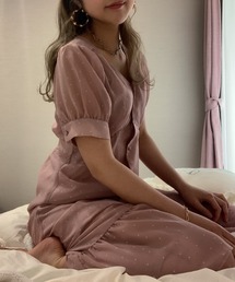 Heather | ティアードドットワンピース  887401(ワンピース)