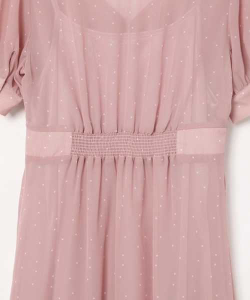Heather（ヘザー）の「ティアードドットワンピース  887401（ワンピース・レディース・ホワイト系その他/ブルー系その他/ピンク系その他・FREE）」の5枚目の写真