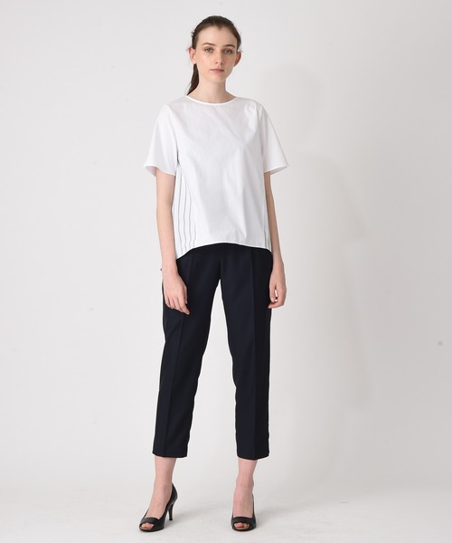 RAW FUDGE(ローファッジ)の「バックストライプ切替ブラウス(シャツ/ブラウス・レディース・オフホワイト/ネイビー・M)」の3枚目の写真