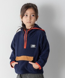 MAKE YOUR DAY | フード付きフリースプルオーバー■80～140cm(パーカー)