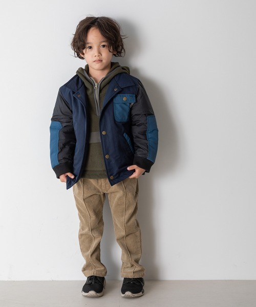 MAKE YOUR DAY（メイクユアデイ）の「フード付きフリースプルオーバー■80～140cm（パーカー・キッズ・ネイビー/オリーブ・130/100/110/80/90/140/120）」の21枚目の写真