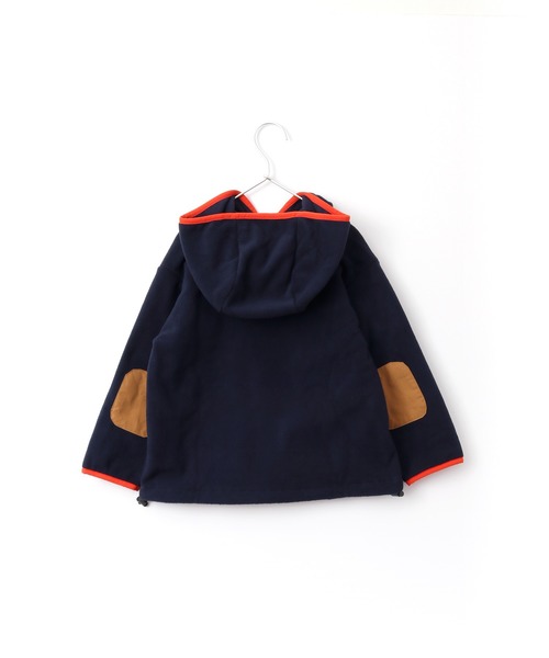 MAKE YOUR DAY（メイクユアデイ）の「フード付きフリースプルオーバー■80～140cm（パーカー・キッズ・ネイビー/オリーブ・130/100/110/80/90/140/120）」の6枚目の写真