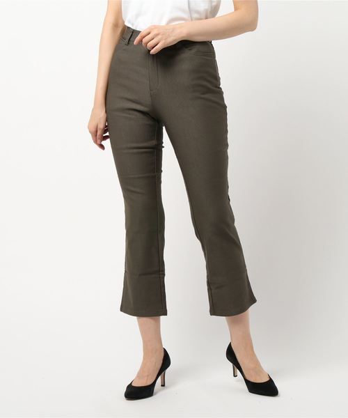 BELLUNA(ベルーナ)の「裏起毛ストレッチブーツカットパンツ股下68cm(その他パンツ・レディース・ベージュ/グレー系その他/ネイビー/チャコール/モカ/ライトベージュ/ブラック/ダークブルー・X-LARGE/SMALL/MEDIUM/LARGE)」の3枚目の写真