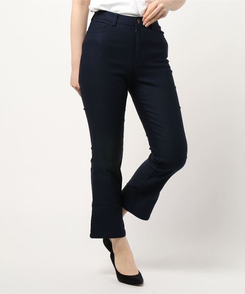 BELLUNA(ベルーナ)の「裏起毛ストレッチブーツカットパンツ股下68cm(その他パンツ・レディース・ベージュ/グレー系その他/ネイビー/チャコール/モカ/ライトベージュ/ブラック/ダークブルー・X-LARGE/SMALL/MEDIUM/LARGE)」の8枚目の写真