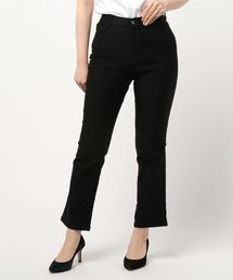 裏起毛ストレッチブーツカットパンツ股下68cm