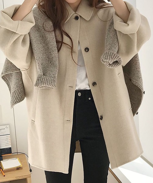 エコメルトンシングルpコート ピーコート Ritzy リッツィー のファッション ピーコート セール