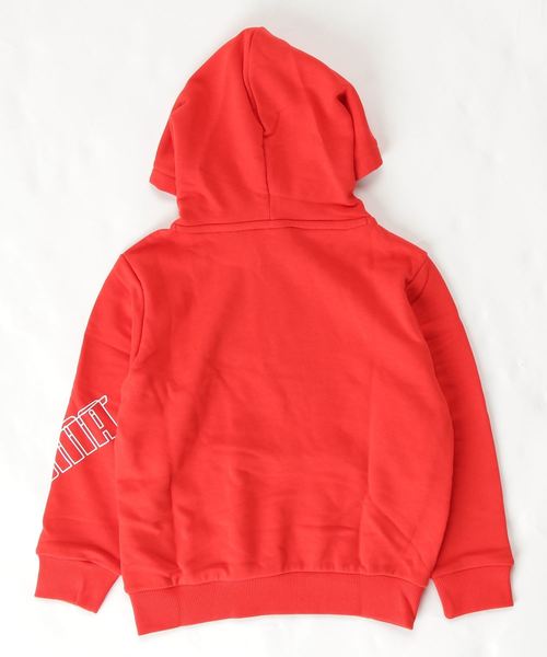 PUMA(プーマ)の「プーマ PUMA REBEL ボールド フーディー TR(パーカー・キッズ・グレー/レッド/ブラック・120cm/150cm/140cm/160cm/130cm)」の4枚目の写真