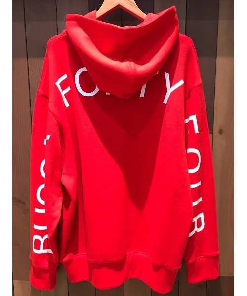 BUCCA 44（ブッカフォーティーフォー）の「【BUCCA 44】バックプリントプルオーバーパーカー（パーカー・メンズ・レッド/カーキ・MEDIUM/LARGE/X-LARGE/XX-LARGE/XXX-LARGE）」の5枚目の写真