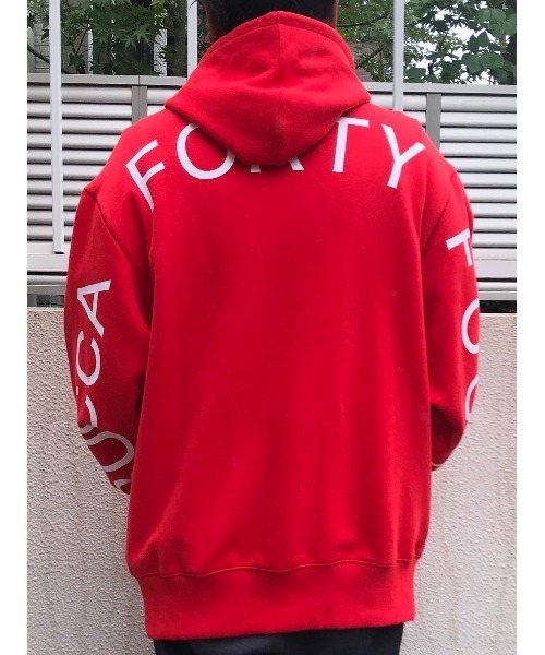 BUCCA 44（ブッカフォーティーフォー）の「【BUCCA 44】バックプリントプルオーバーパーカー（パーカー・メンズ・レッド/カーキ・MEDIUM/LARGE/X-LARGE/XX-LARGE/XXX-LARGE）」の8枚目の写真